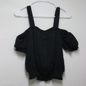 NWT Guess Black Crop Top